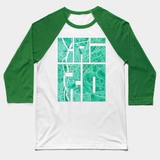 Cairo, Egypt City Map Typography - Watercolor Baseball T-Shirt